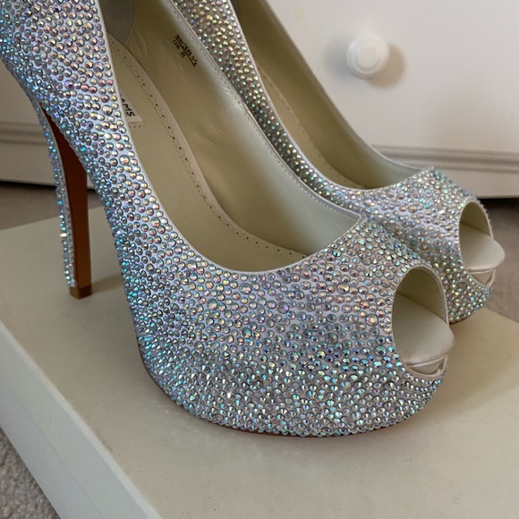 Benjamin Adams Crystal Platform Heels - New! - Picture 7 of 10